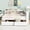 White, variant on Gretop Full Size L-shaped Bookcases Bed with Power Outlets, USB Charging Ports,Two Drawers