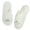 WHITE, variant on MiracDan Women Fuzzy Slippers Cross Band Memory Foam Indoor House Shoes Slippers Open Toe 2 Pairs Black White Home Fashion