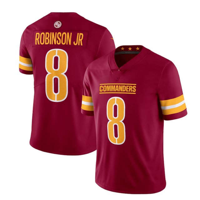 Maillot de Football Washington Commanders HOWELL 14 TAYLOR 21 DOTSON 1 Adulte Sport
