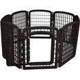 Versatile 8Panel Pet Fence Enclosure for Small Breeds Indoor