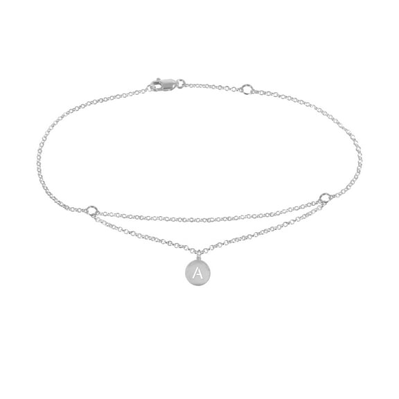 Floating Initial Anklet