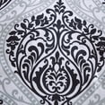 thumbnail image 2 of Comfort Spaces Coco Microfiber Black/White Printed Damask Shower Curtain, 72"x72", 2 of 6