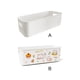 thumbnail image 5 of Inteprter Caja de almacenamiento blanca resistente y duradera con cesta de almacenamiento de lados pulidos adecuada para a largo plazo Almacenamiento y organización del hogar Blanco, 5 of 6
