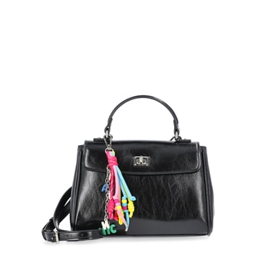 Madden NYC Women's Flap Top Handle Bag, Black