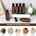 thumbnail image 5 of Travel Bottles for Toiletries 6 PCS 3.4oz/100ml Travel Size Containers Plastic Lotion Bottles TSA Approved Leak Proof Squeeze Bottles with Flip Cap for Toiletries, Shampoo & Lotion (Brown), 5 of 6
