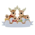 thumbnail image 1 of GUOOL Personalized Reindeer Family Christmas Tree Decorations 2021-cute Fawn Sparkling 6 Head, 1 of 9