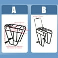 thumbnail image 3 of Reliability Front Bicycles Rack Bike Cargo Racks Load Bearing Bike Front Rack for Cycling on Mountain Trail, 3 of 8