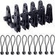 thumbnail image 1 of Paquete de 10 clips reutilizables resistentes para lonas. Ideales para carpas, toldos, camping, cubiertas de barcos, cubiertas de automóviles, piscinas o parasoles., 1 of 8