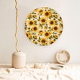 thumbnail image 5 of Zufioo Scottish Plaid Sunflower Print Bone China Decorative Plate, Ceramic Dinner Plate with Stand Ceramic Decoration Homewares-6in, 5 of 6