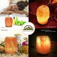 thumbnail image 2 of Himalayan Glow Salt Crystal Aroma Lamp, 15W Bulb with Wooden Base, 4" W x 4" H, 2.5 lbs, 2 of 8