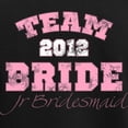 thumbnail image 3 of CafePress - Team Bride 2012 Jr Bridesmaid Women's Dark Pajamas - Women's Short Sleeve Print T-Shirt and Pants Dark Cotton Pajama Set, 3 of 7