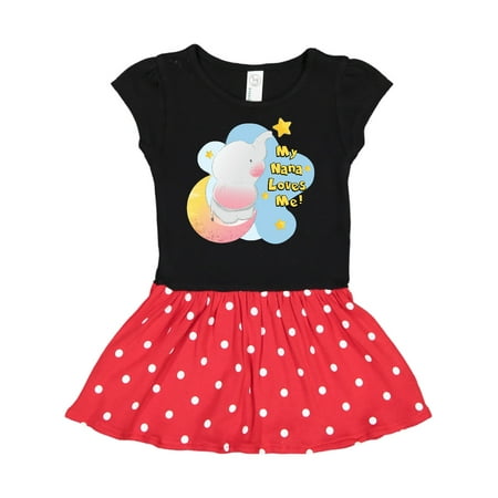 

Inktastic My Nana Loves Me Gift Toddler Girl Dress