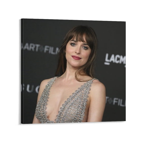 Poster Dakota Johnson Erotogenic Art Picture Print Wall Art Poster Painting Canvas Posters Artworks Gift Room Aesthetic 24x24inch(60x60cm)