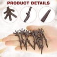 thumbnail image 3 of LEORX Diy Snowman Hand Branches 100Pcs Light Brown Plastic for Christmas Decor, 3 of 7