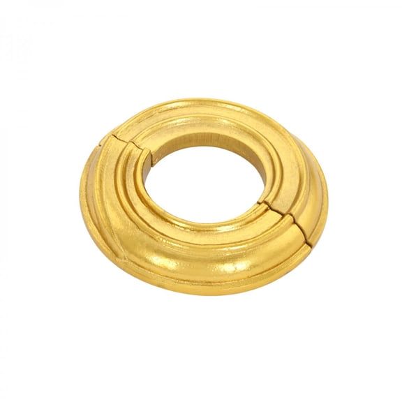 Spiral Radiator Flange Brass 1-1/2" (IPS) pipe flange: 1-7/8" inside diameter; 3-7/8" outside diameter