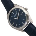 thumbnail image 3 of Louis Leather-Band Watch W/Date - Silver/Blue/Blue, 3 of 3