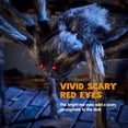 thumbnail image 5 of Joyfy 5 ft Giant Spider Halloween Decorations Outdoor,Poseable Scary Spider Lifelike Hairy Prop for Yard,Haunted House,Tree or Porch Party Decorations,Brown, 5 of 7