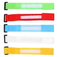 thumbnail image 1 of OULII 5pcs Flashing Glow Sticks Nylon Yellow LED Wristbang for Events, 1 of 4