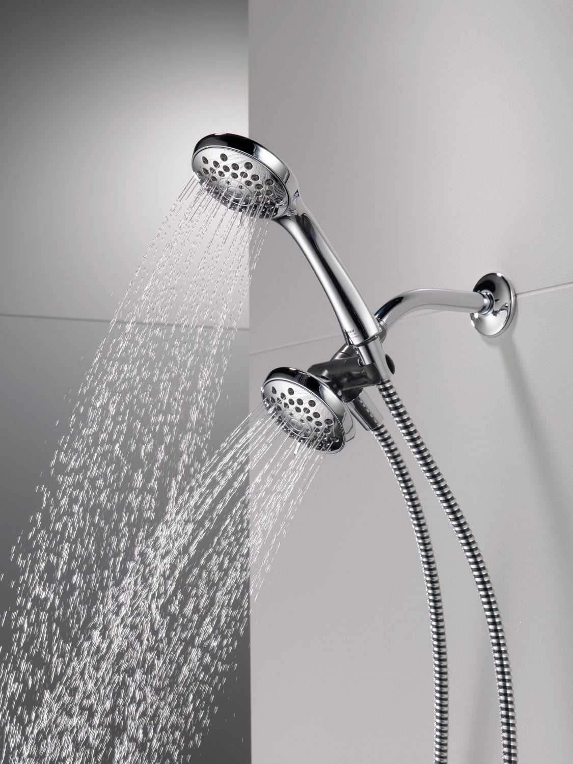 Peerless 3-Setting Shower Combo Pack in Chrome, Touch-Clean® spray