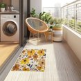 thumbnail image 4 of Yayeee Doormat for Inside 20"x32" Absorbent Low-Profile Washable Non-Slip Rubber Backed Entryway Rug, Yellow Flowers, 4 of 8