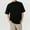 Black, variant on HOMADLES for Men Tee Collared Loose Solid Breathable Summer Short Sleeve White 2XL