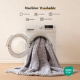 thumbnail image 2 of Sonive Grey Throw Blanket, Chunky Velvet Knit Warm Soft Handmade Circular Throw Blankets for Couch Bed Sofa, 40" × 50", 2 of 10