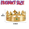 thumbnail image 6 of Joyfy Halloween Gold Crown Headband,Plastic Crown Party Hats King Queen Crown for Kids Men,Halloween Party Props Cosplay Accessories, 6 of 6