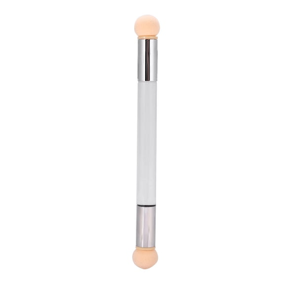 Rupoun Dual‑End UV Gel Nail Art Brush – Soft Sponge Head, 4 Replaceable Heads, Gradient & Shading Pen for Professional & Home Use
