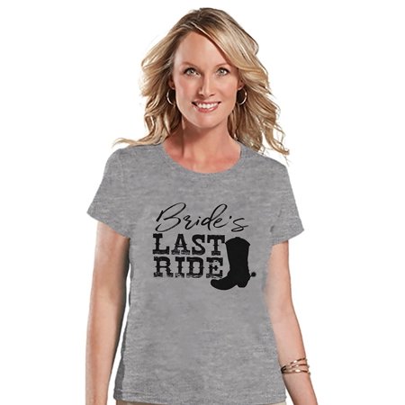 - 7 ate 9 Apparel Women's Bride's Last Ride T-shirt - Large