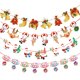 thumbnail image 1 of Banner de Navidad, banderines de Papá Noel, decoración de dibujos animados para Navidad, fiesta de Año Nuevo, decoración DIY, 1 of 5