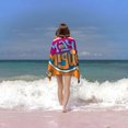 thumbnail image 2 of Maya y Miguel Toalla de playa de secado rápido con diseño temático, regalo para mujeres y niñas, ideal para cumpleaños, fans, amantes de la música, uso en la playa o al aire libre, 78 × 160 cm, 2 of 6
