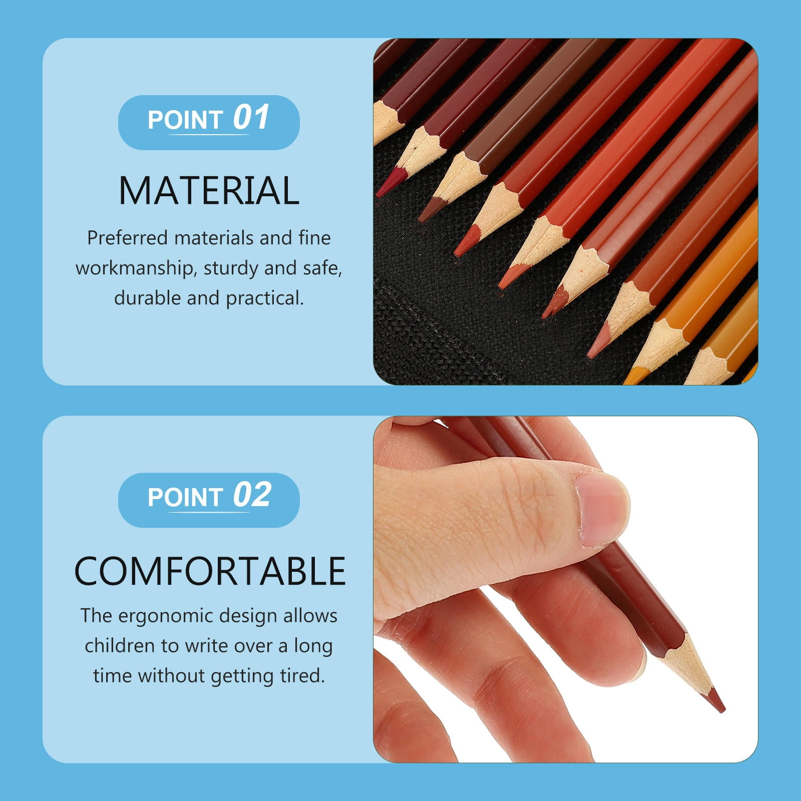 Masteelf Pastels Color Lead Set Drawing Supply Student 17.5X0.7cm
