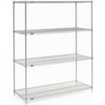 thumbnail image 3 of Global Industrial 24547Z 54 x 24 x 74 in. Nexel Poly-Z-Brite Wire Shelving, Clear, 3 of 4