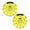 Yellow, variant on Long Lasting Gel Stickers 2pcs Waterproof Sunproof Vehicle Decors Strong Automotive Car Decal for Car License Plate