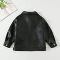 thumbnail image 7 of YUNAFFT Girls Vintage PU Biker Jacket Motorcycle Style Long Sleeve Casual Outerwear for 2-14Y, 7 of 7