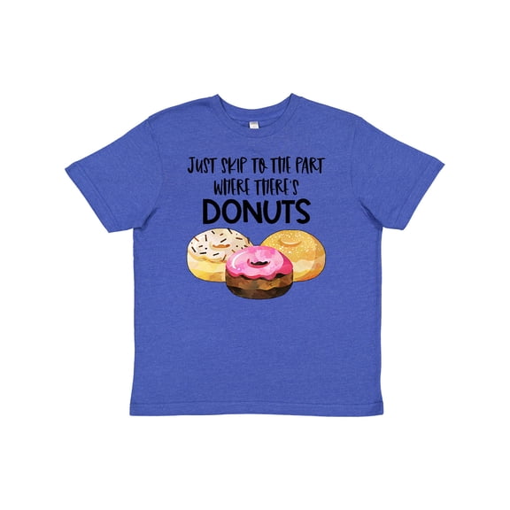 Inktastic Just Skip to the Part Where There's Donuts Youth T-Shirt