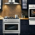 thumbnail image 6 of Cosmo 36 in. Nebula Collection 3.8 cu. ft. Gas Range, 5 Burners, Rapid Convection Oven, Cast Iron Grates in Stainless Steel, 6 of 13