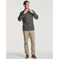 thumbnail image 5 of Real Essentials 3 Pack: Men's Long-Sleeve Flannel Button Down Plaid Casual Shirt (Available in Big & Tall), 5 of 6