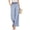 2Sky Blue, variant on Delayuji Women's Wide Leg Pants Floral Printed Palazzo Pants High Waisted Casual Loose Straight Leg Pants with Pockets Womens Trousers