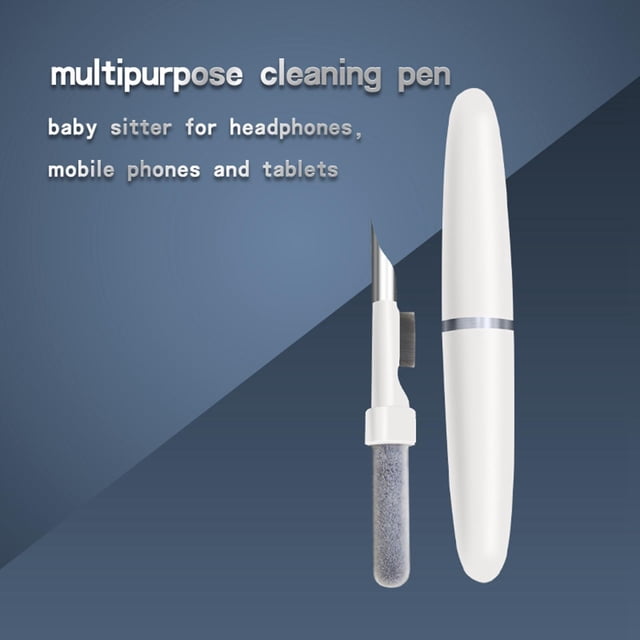 Durable Bolígrafo de Limpieza de Auriculares con Cepillo Suave, Kit de Limpieza de Auriculares Anti-obstrucción para Auriculares, Estuche, T Yotijar pluma de limpieza