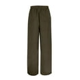 thumbnail image 3 of uikmnh Boys Casual Corduroy Pants Elastic Waist Drawstring Loose Fit Wide Leg Palazzo Trousers with Pockets for Kids Color:Coffee,Size:9-10 Years, 3 of 7