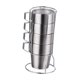 thumbnail image 2 of Taza de café aislada, tazas de café con asa, vasos para beber, taza de café, taza de acero inoxidable para acampar, para picnic, viajes, senderismo, 11x22cm, 2 of 8