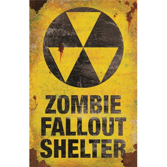 Sun Star SS71906 Metal Sign-Zombie Fallout Shelter Costume