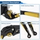 thumbnail image 4 of Palancas de freno y embrague cortas y largas para Kawasaki Z1000SX 2017-2020, palanca de freno ajustable de motocicleta, aleación de aluminio, cabeza negra, mango tono dorado, 4 of 6