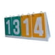 thumbnail image 2 of Marcador de mesa portátil Macarena 4 dígitos Juego de competencia baloncesto Pelota Béisbol Amarillo verde Marcador deportivo, 2 of 8