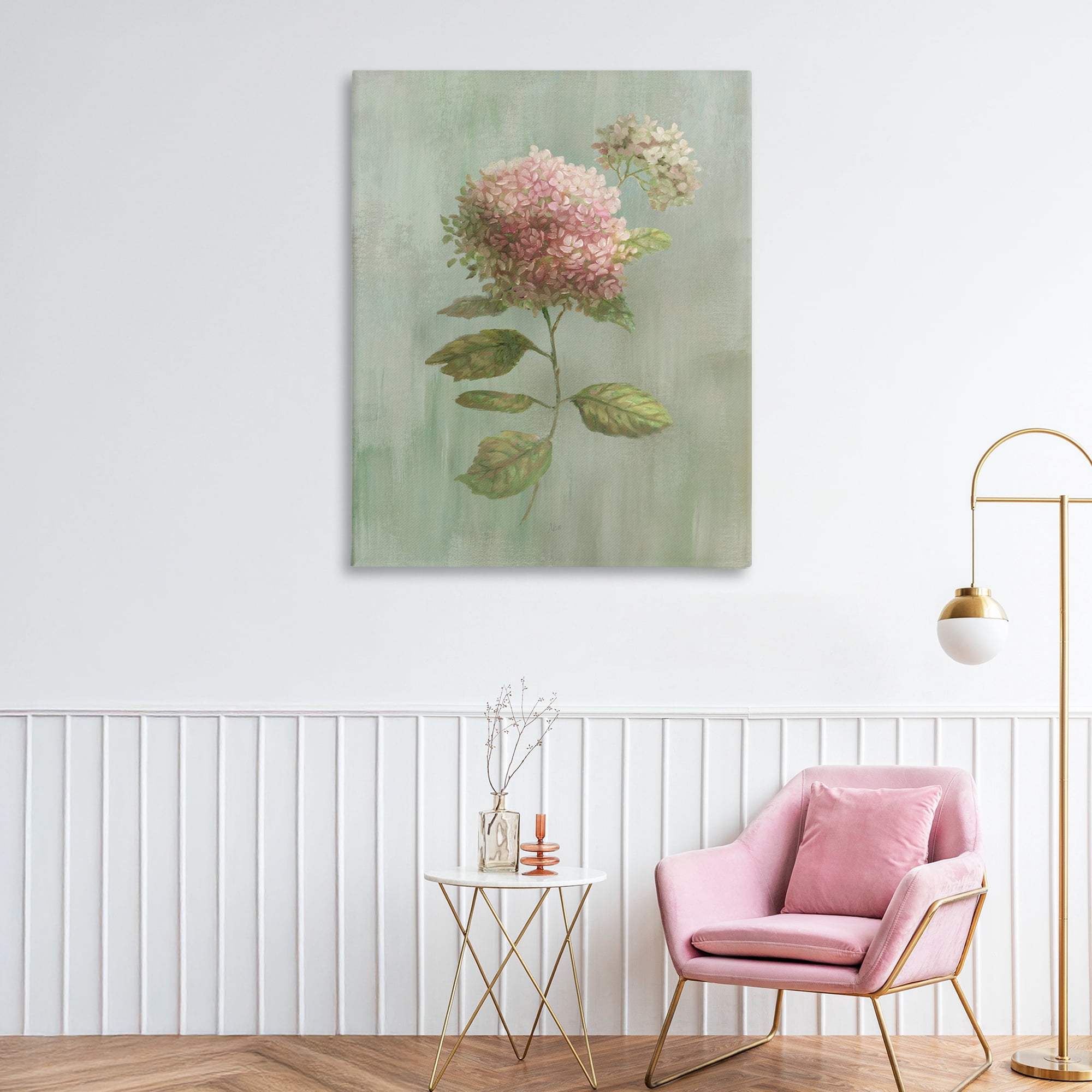 Stupell Industries Vintage Hydrangea Bushel Canvas Wall Art, design by Nan