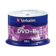 Verbatim DVD+R 4.7GB 16X Life Series with Branded Surface - 50pk
