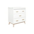 thumbnail image 5 of Scoot 3-Drawer Changer Dresser - White / Walnut, 5 of 5