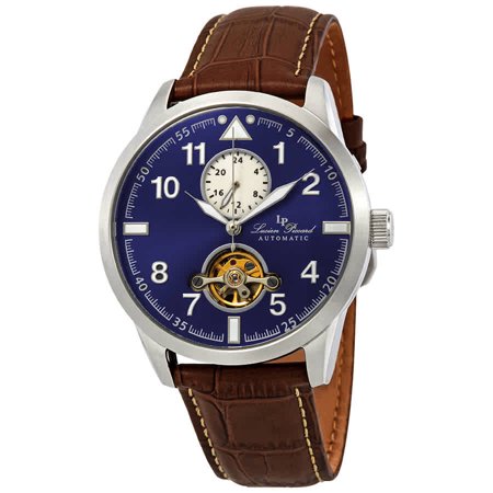 Lucien Piccard Lodestar Auto GMT Automatic Blue Dial Men's Watch LP-28008A-03-BRW