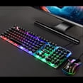 thumbnail image 4 of <p>Keyboard And Mouse Wired Keyboard Set Keyboard And Mouse Set Keyboard Mouse Keyboard Mouse Combo Punk Retro Keycaps USB Wired Colorful Backlit Durable ABS Keyboard And Mouse For, 4 of 8